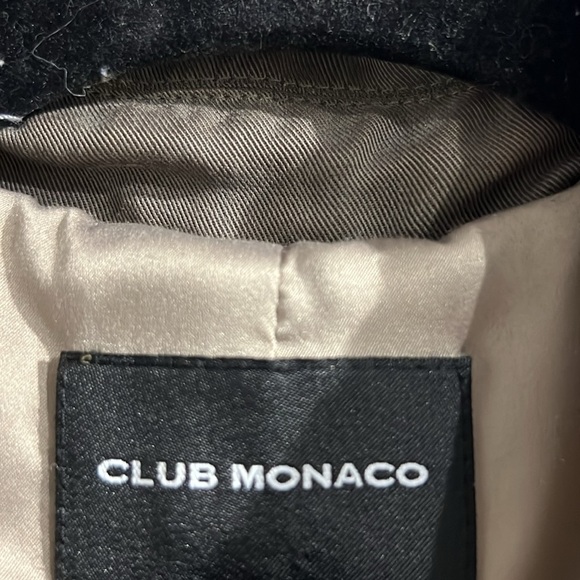 Club Monaco Olive Green trench jacket - Picture 5 of 8